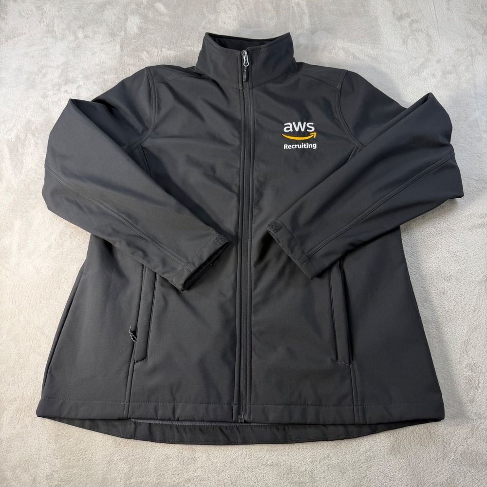Elevate Amazon Recruiting Softshell Jacket Women XL Black Polyester Corporate